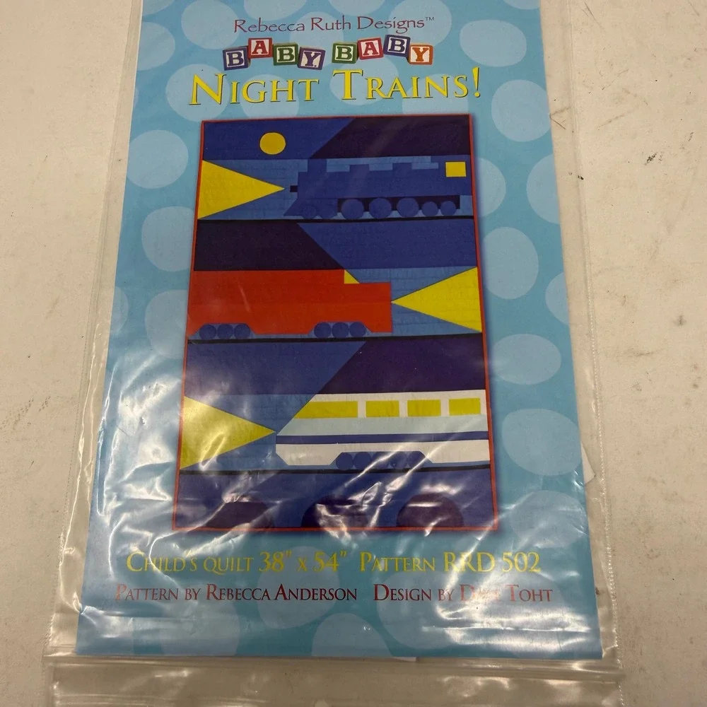 Rebecca Ruth Designs Baby Night Trains Quilt Pattern RRD 502 Rebecca Anderson